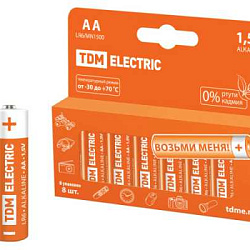 Элемент питания LR6 AA Alkaline 1,5V PAK-8 SQ1702-0009