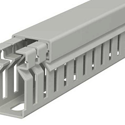 Кабель-канал перфорированный распределительный LK4 30x15x2000 мм (перфокороб) ПВХ, серый RAL7030LK4 30015 6178003