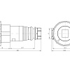 Розетка кабельная IP67 32A 3P+E+N 400V DIS3183247