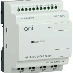 Логическое реле PLR-S. CPU0804(R) 220В AC без экрана нМ PLR-S-CPU-0804R-AC-NN