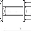 Комплект креплений M6х12 FRSB 6х12 F (болт с плоской головкой + комб. гайка) OBO 6406122