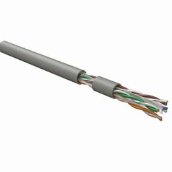 Кабель витая пара U/UTP кат.6 4х2х23AWG solid LSZH нг(А)-HF UUTP4-C6-S23-IN-LSZH-GY-305 сер. (уп.305м) 42048