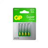 Батарейка алкалиновая GP Super Alkaline G-Tech 24А ААA - 4 шт. на блистере 1220