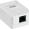 Розетка информационная настенная RJ45 8P8C категория 5е UTP 1-порт белая CS2-1C5EU-12